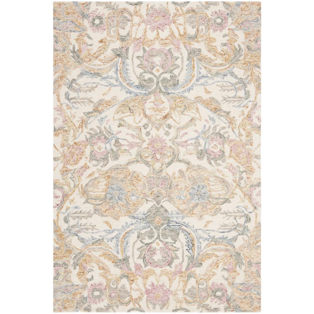 MICRO-LOOP, IVORY / BLUE, 4' X 6', Area Rug, MLP901M-4
