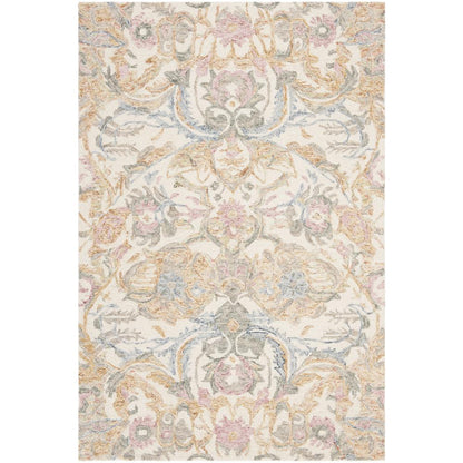 MICRO-LOOP, IVORY / BLUE, 4' X 6', Area Rug, MLP901M-4