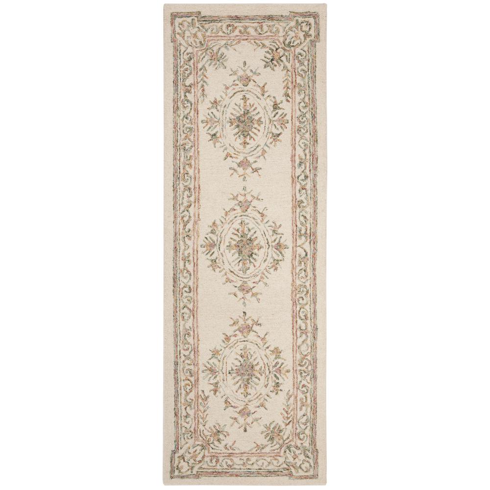MICRO-LOOP, IVORY / FUCHSIA, 2'-3" X 7', Area Rug