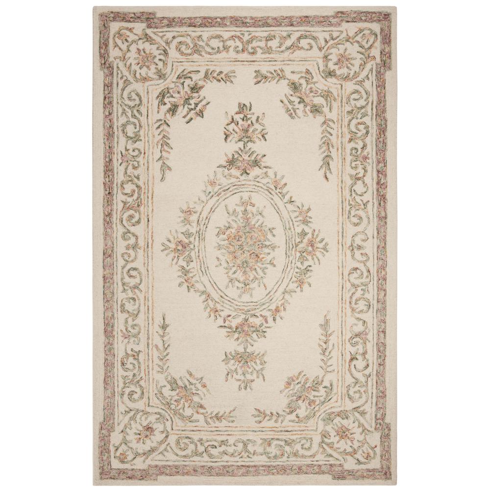 MICRO-LOOP, IVORY / FUCHSIA, 5' X 8', Area Rug