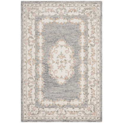 MICRO-LOOP, GREY / IVORY, 2'-6" X 4', Area Rug