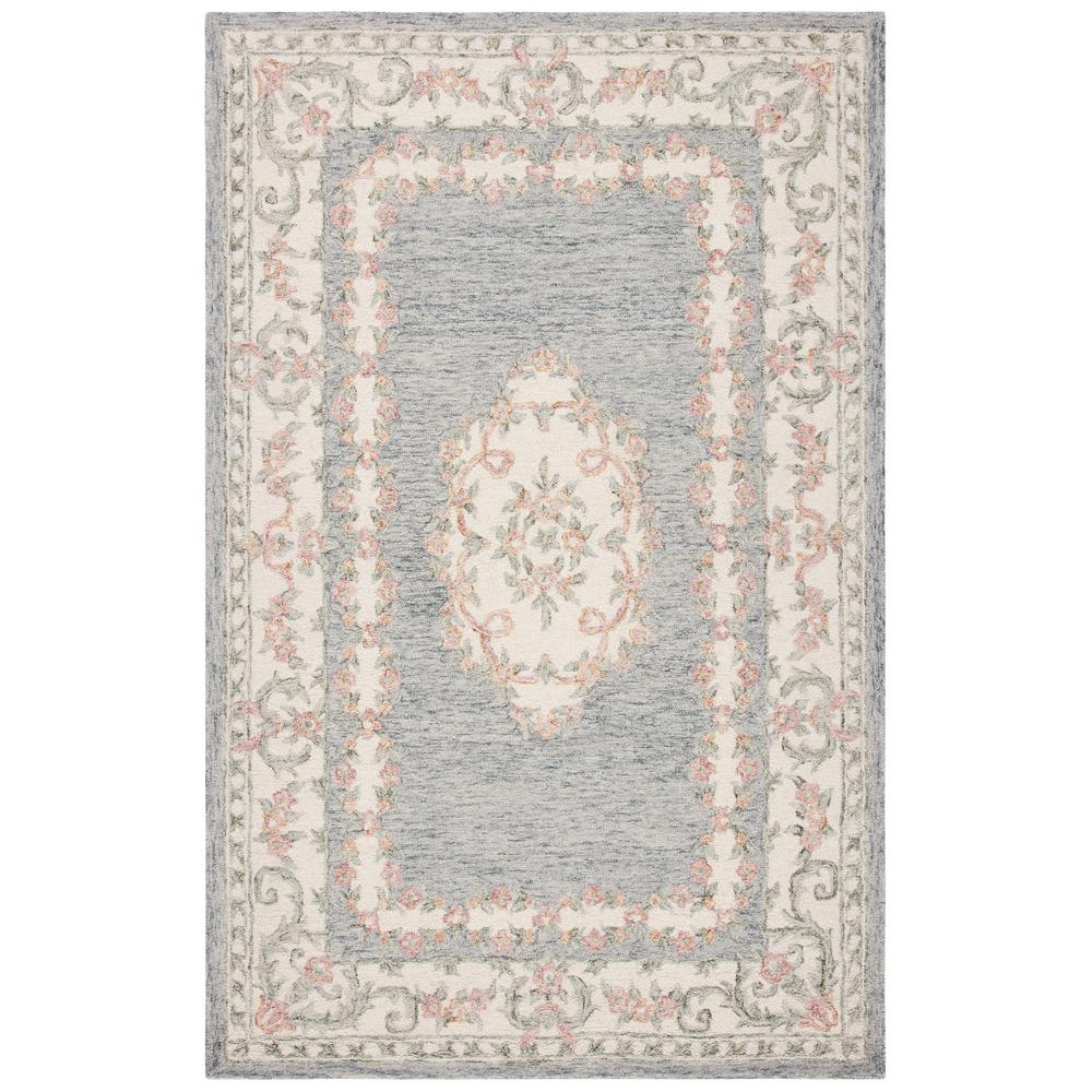 MICRO-LOOP, GREY / IVORY, 5' X 8', Area Rug, MLP903F-5