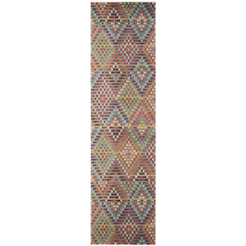 MONACO, MULTI / BEIGE, 2'-2" X 8', Area Rug