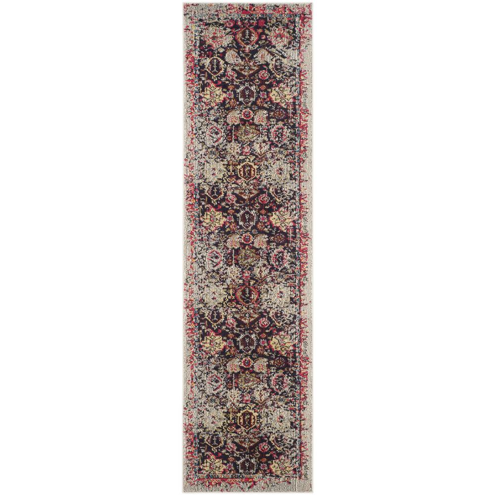 MONACO, GREY / MULTI, 2'-2" X 8', Area Rug, MNC206G-28