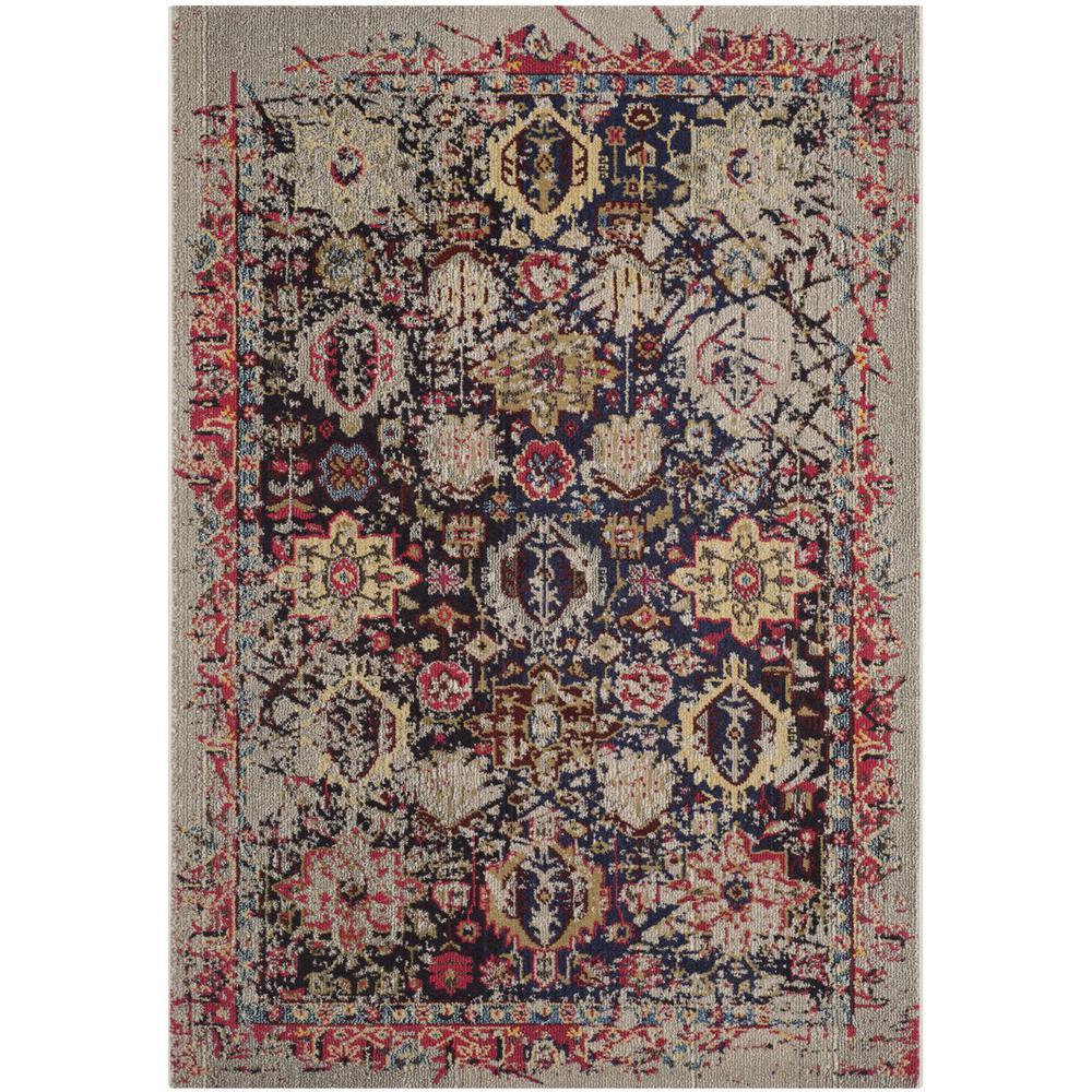 MONACO, GREY / MULTI, 5'-1" X 7'-7", Area Rug, MNC206G-5