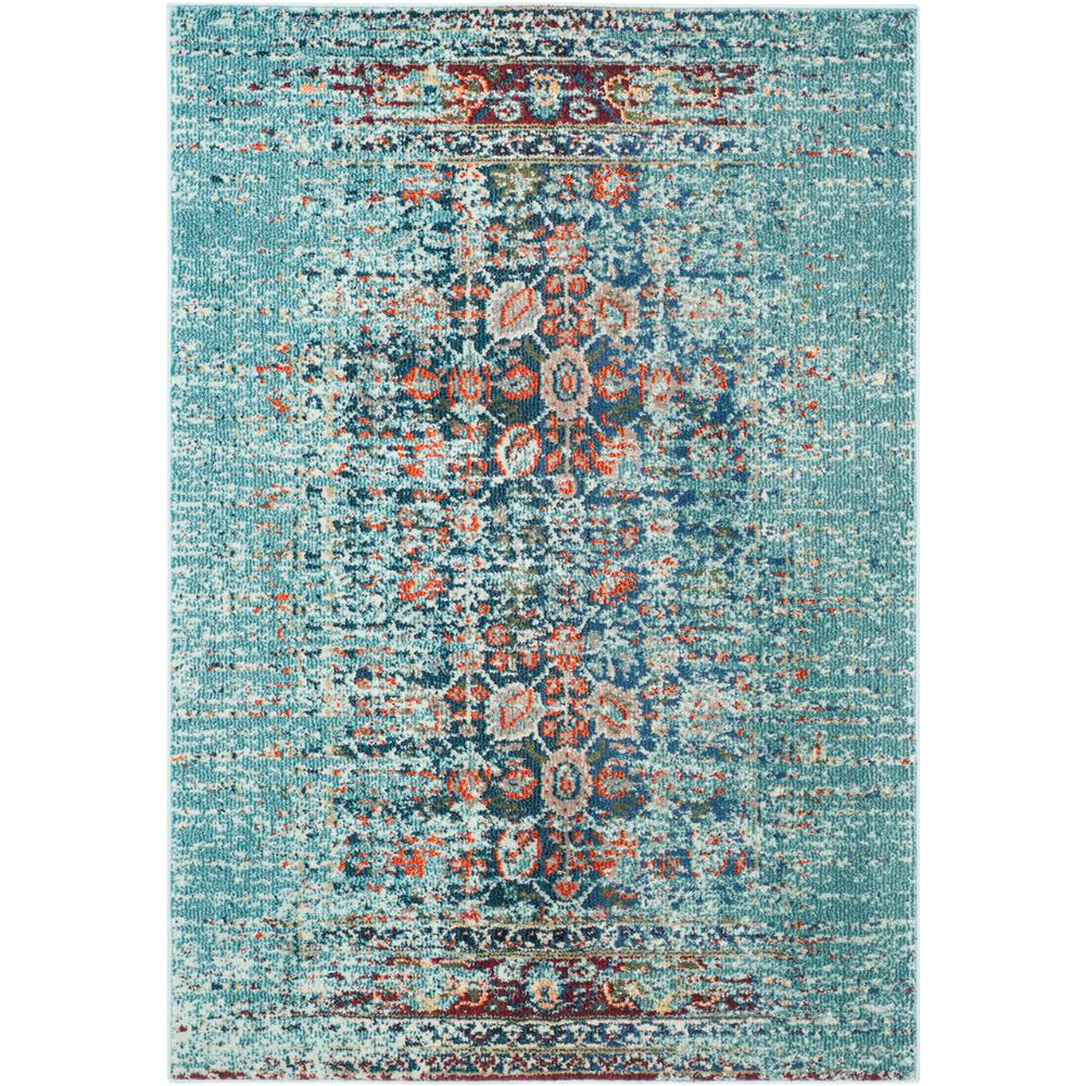 MONACO, BLUE / MULTI, 10' X 14', Area Rug