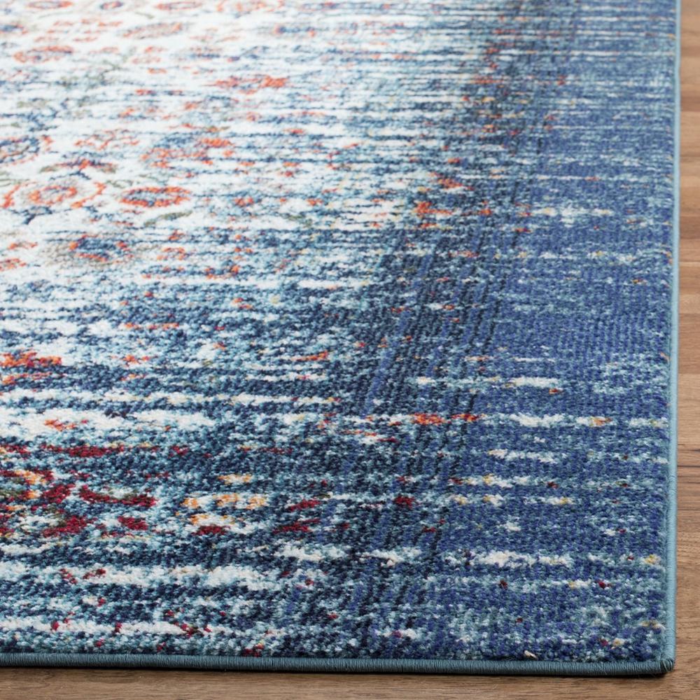 MONACO, BLUE / IVORY, 3' X 5', Area Rug