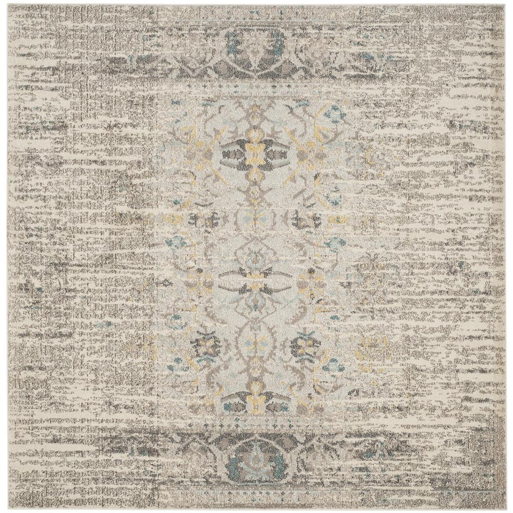 MONACO, GREY / MULTI, 5' X 5' Square, Area Rug, MNC209G-5SQ