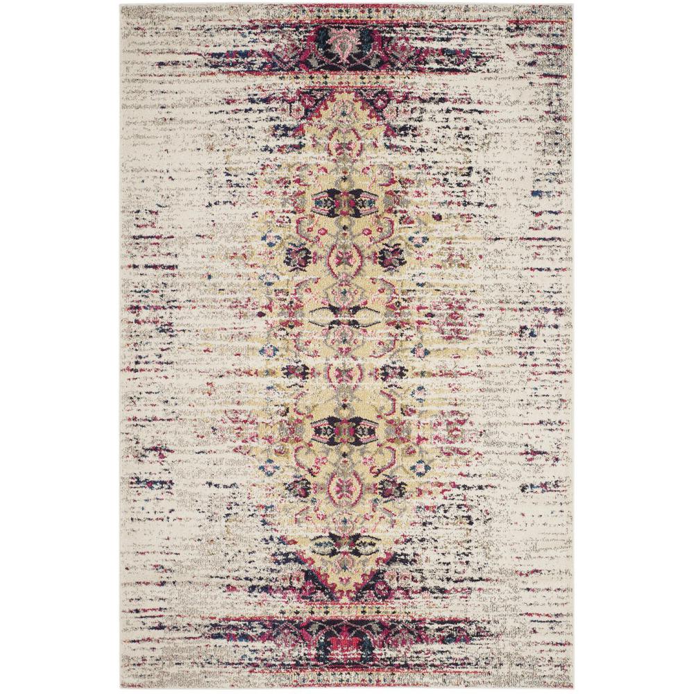 MONACO, IVORY / PINK, 5'-1" X 7'-7", Area Rug, MNC209R-5