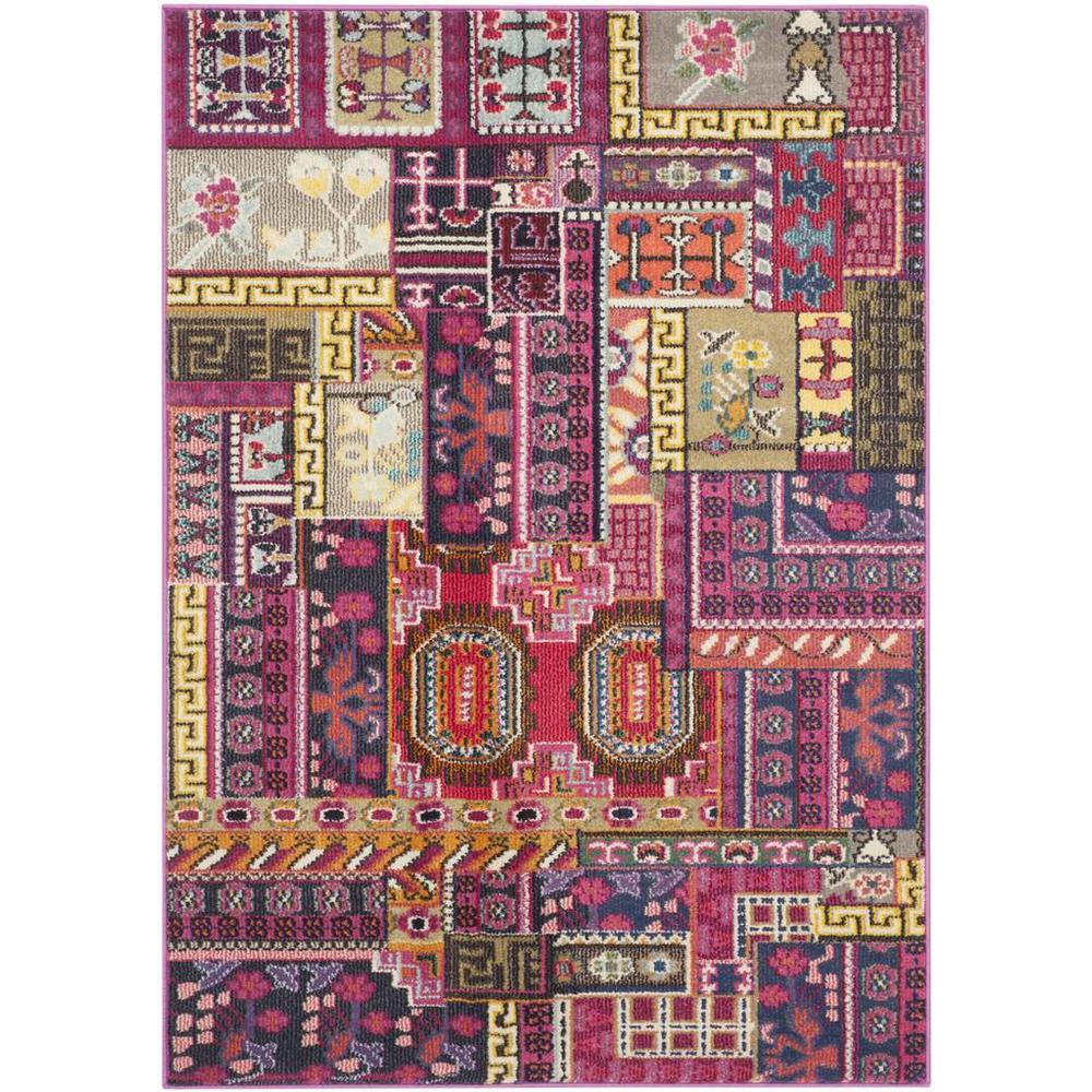 MONACO, PINK / MULTI, 4' X 5'-7", Area Rug, MNC212D-4