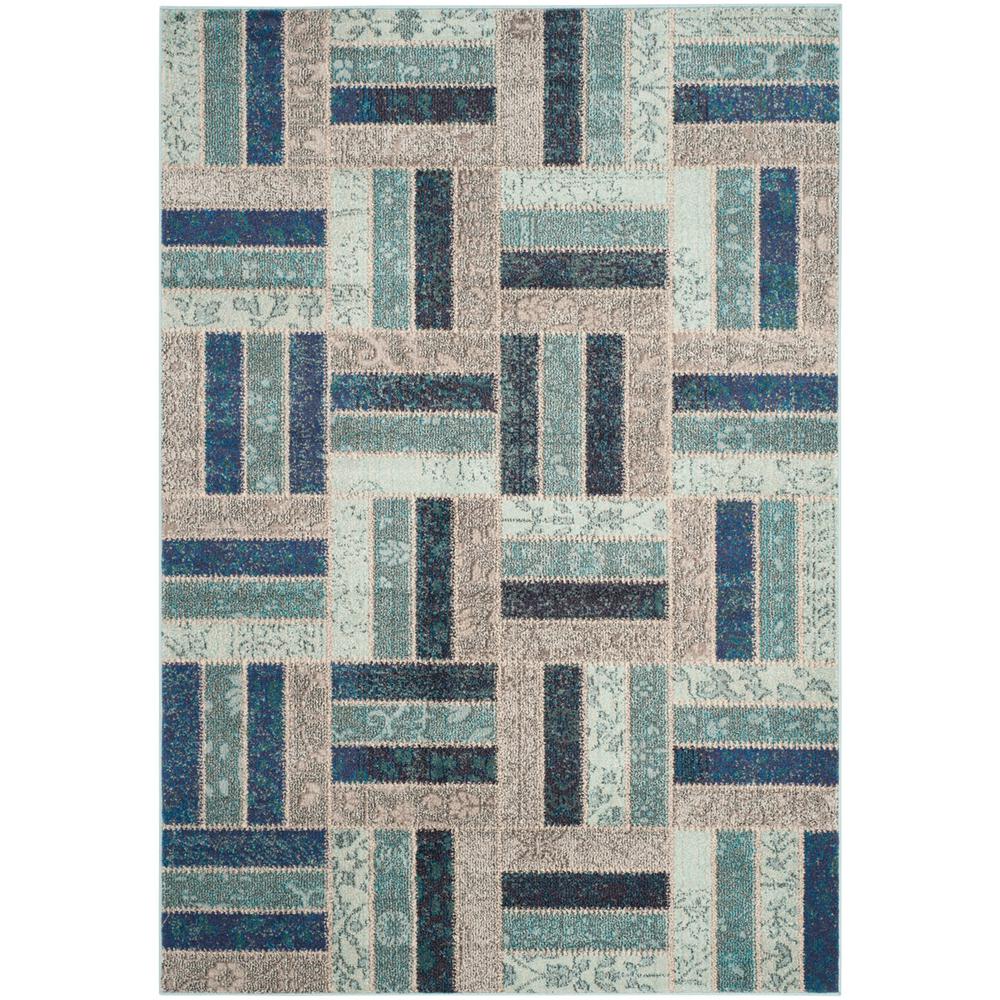 MONACO, GREY / BLUE, 4' X 5'-7", Area Rug