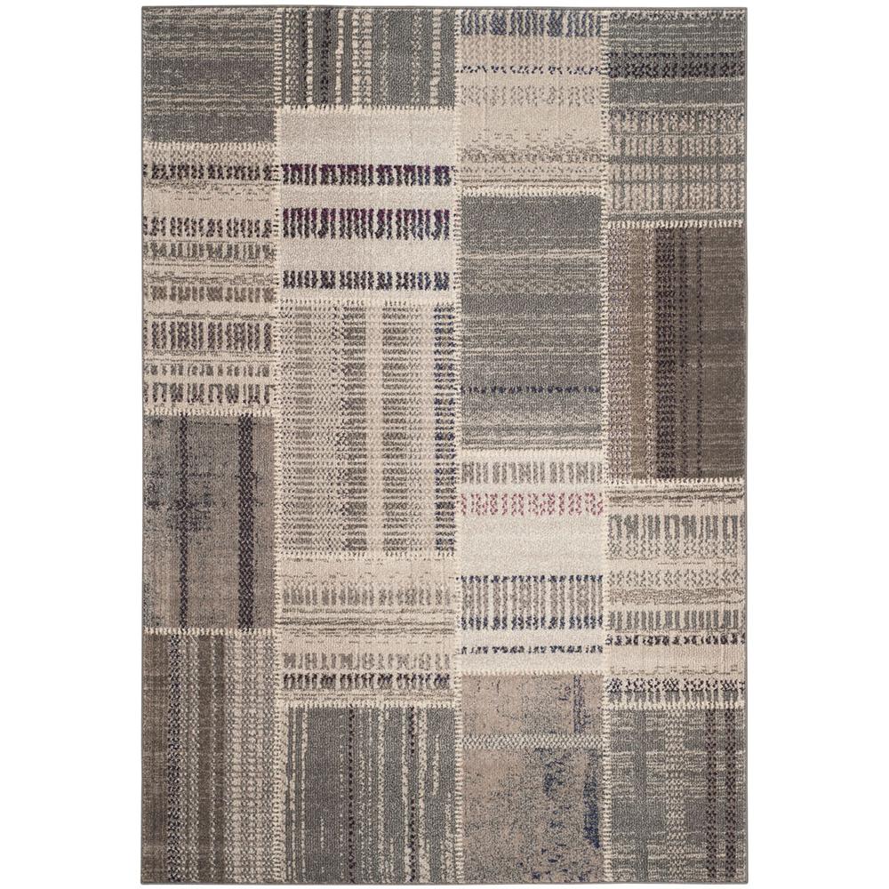 MONACO, GREY / MULTI, 4' X 5'-7", Area Rug, MNC215G-4