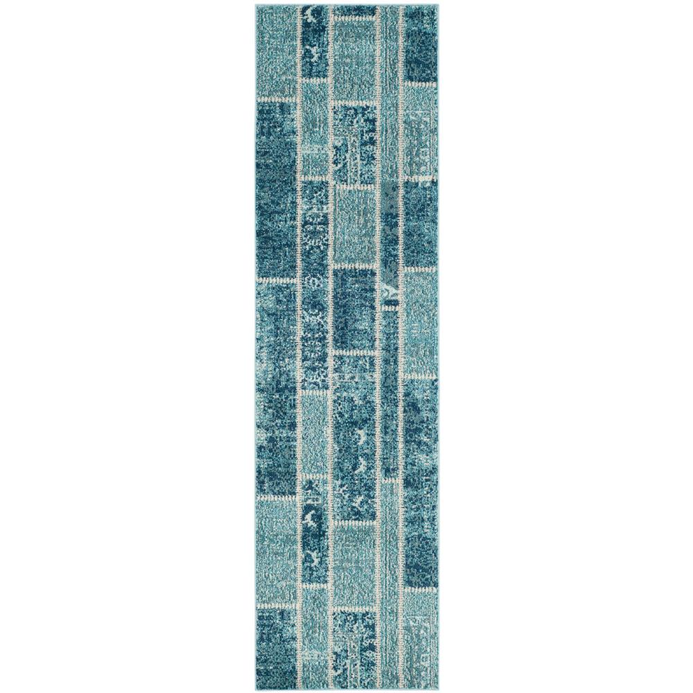 MONACO, BLUE / MULTI, 2'-2" X 8', Area Rug, MNC216J-28