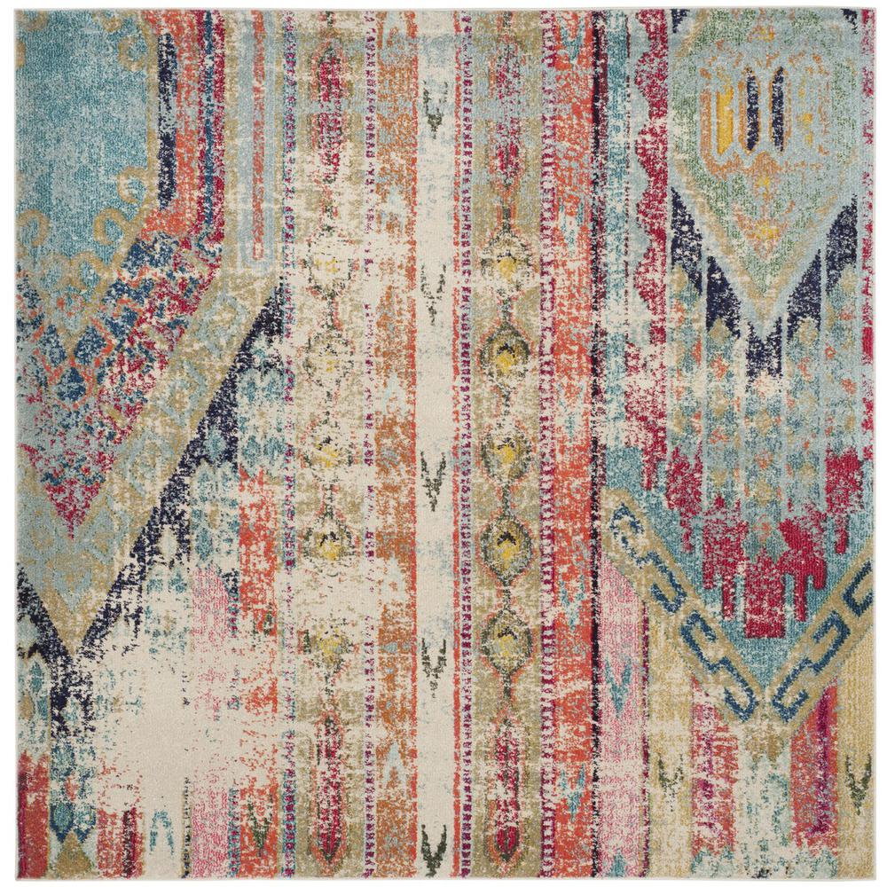 MONACO, MULTI, 6'-7" X 6'-7" Square, Area Rug