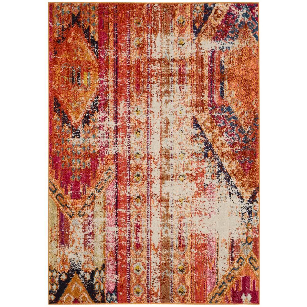 MONACO, ORANGE / MULTI, 3' X 5', Area Rug, MNC222H-3