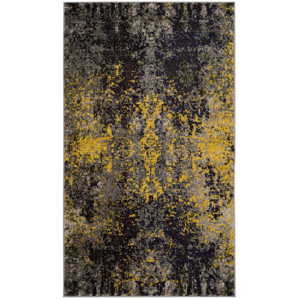 MONACO, GREY / MULTI, 3' X 5', Area Rug, MNC223G-3