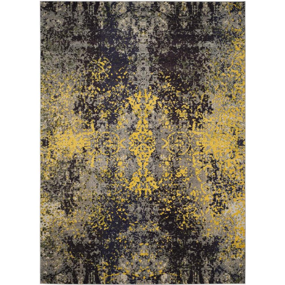 MONACO, GREY / MULTI, 8' X 11', Area Rug, MNC223G-8
