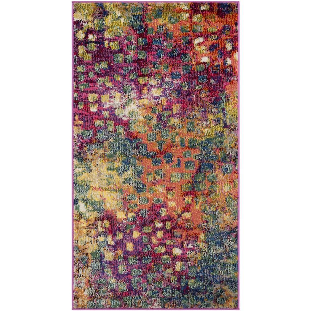MONACO, PINK / MULTI, 2'-2" X 4', Area Rug, MNC225D-24
