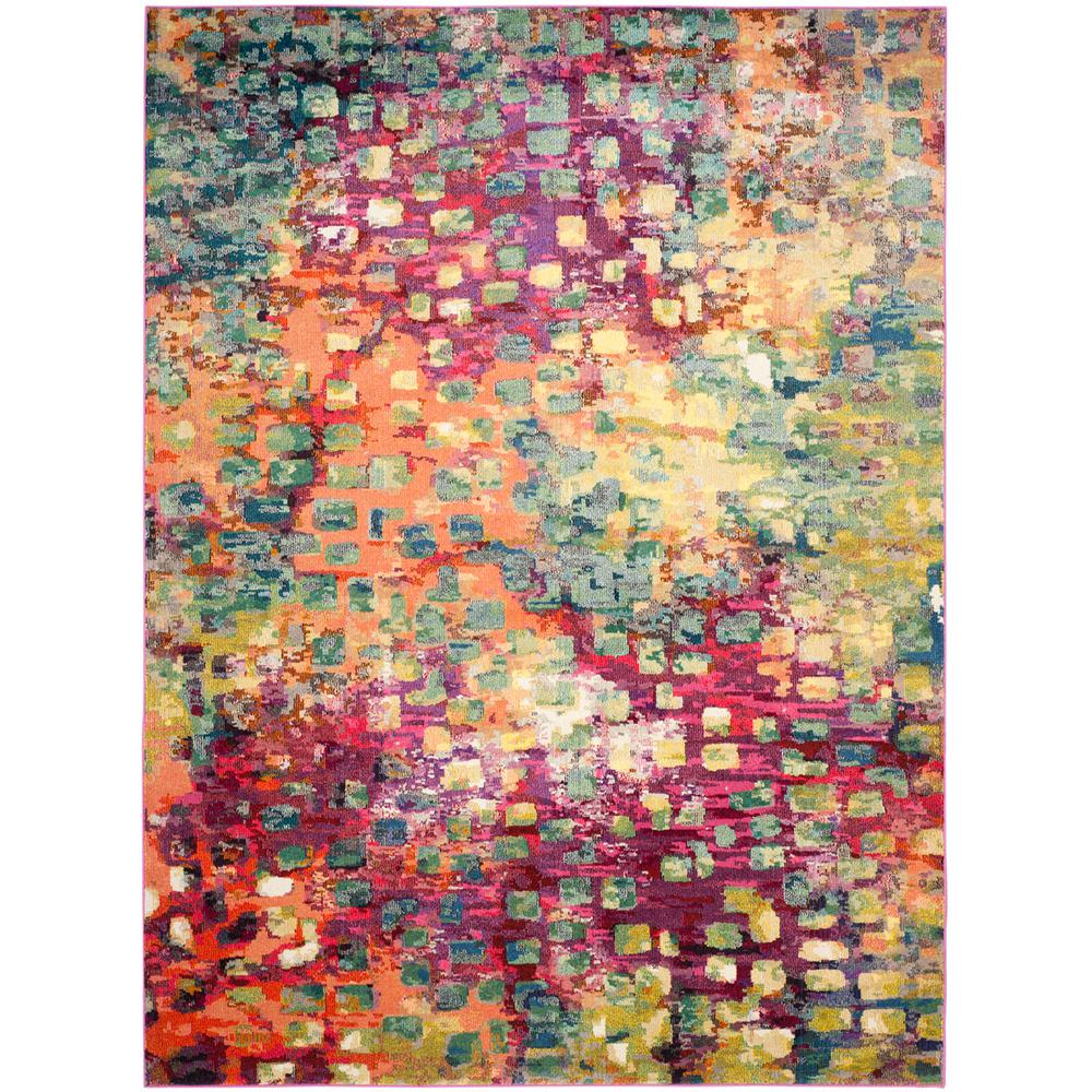 MONACO, PINK / MULTI, 11' X 15', Area Rug