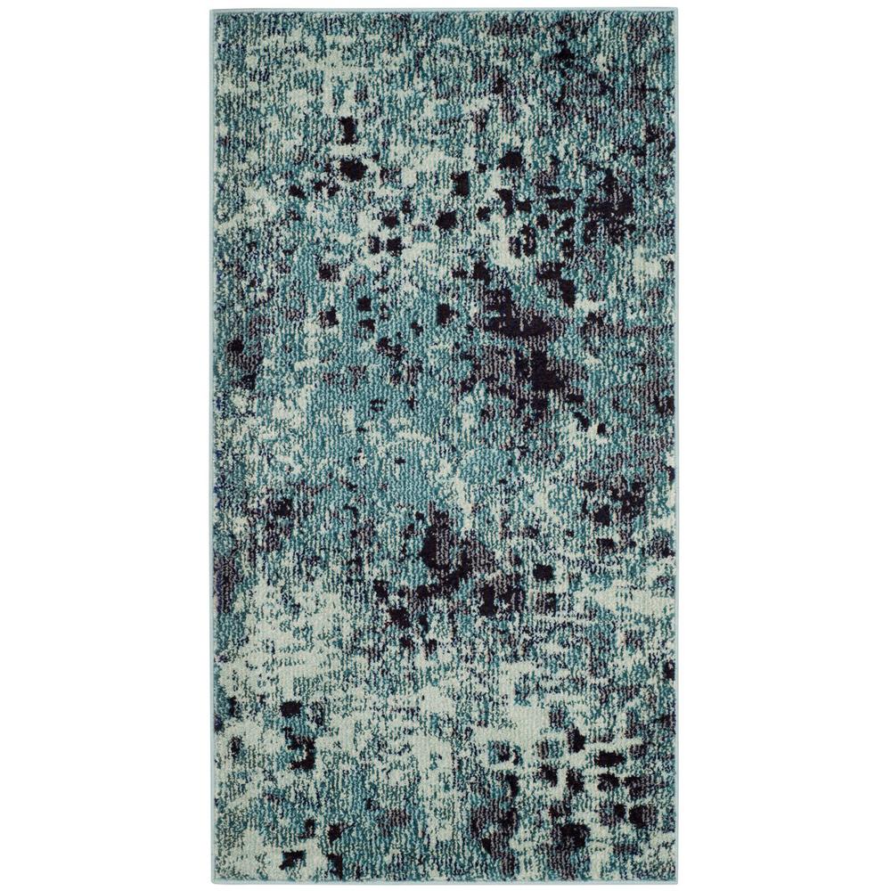 MONACO, LIGHT BLUE / MULTI, 2'-2" X 4', Area Rug