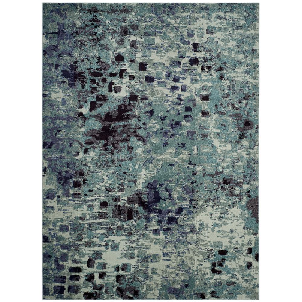 MONACO, LIGHT BLUE / MULTI, 8' X 11', Area Rug