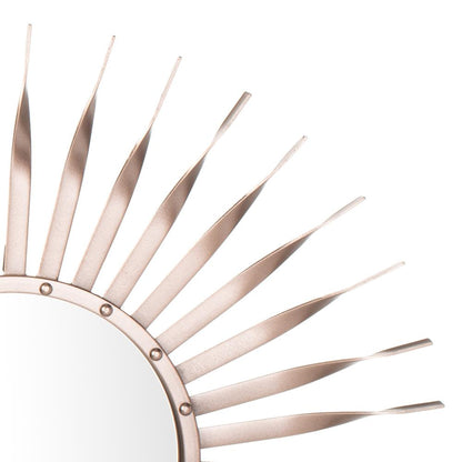 Marlene Sunburst Mirror, Rose Gold