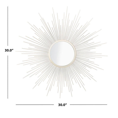 Alves Sunburst Mirror, Champagne