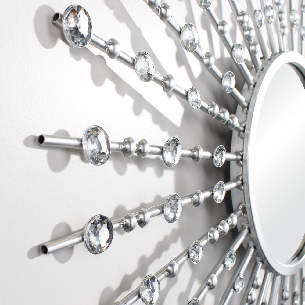 Ariela Sunburst Mirror, Silver