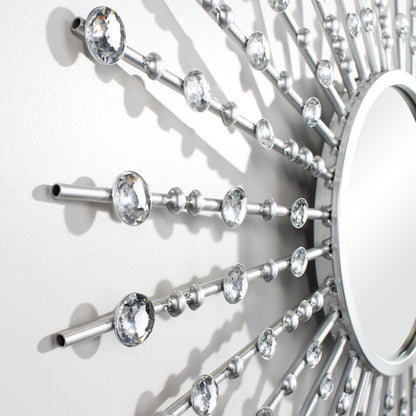 Ariela Sunburst Mirror, Silver