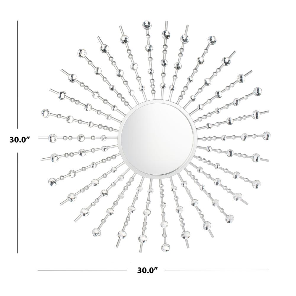 Ariela Sunburst Mirror, Silver