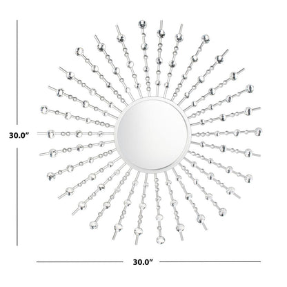 Ariela Sunburst Mirror, Silver