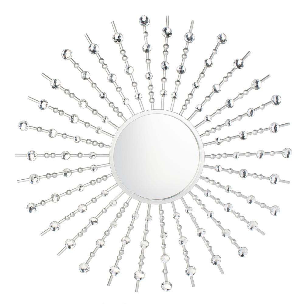 Ariela Sunburst Mirror, Silver
