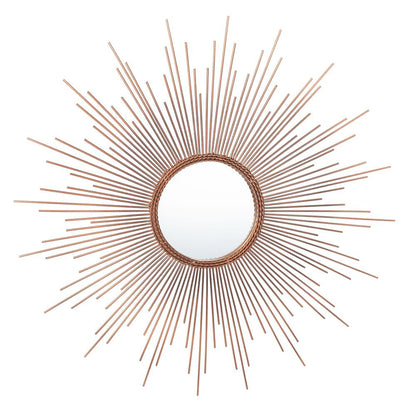 Genevieve Sunburst Mirror, Copper