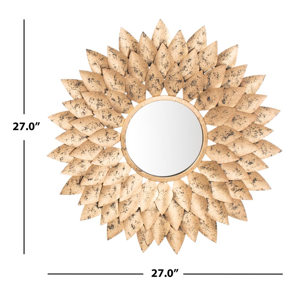 Lana Sunburst Mirror, Gold