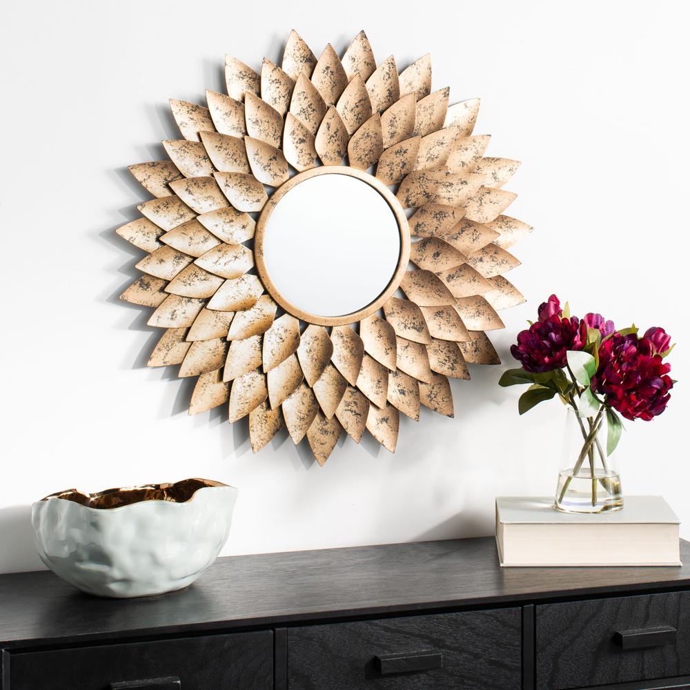 Lana Sunburst Mirror, Gold