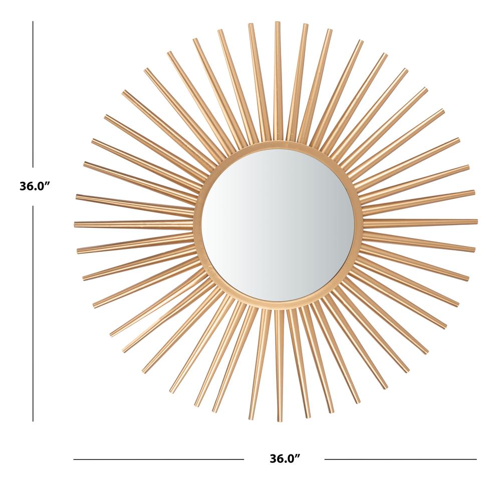 Zyla Sunburst Mirror, Gold