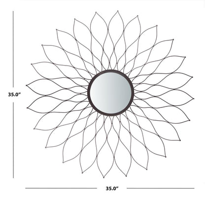 Ravin Sunburst Mirror, Champagne