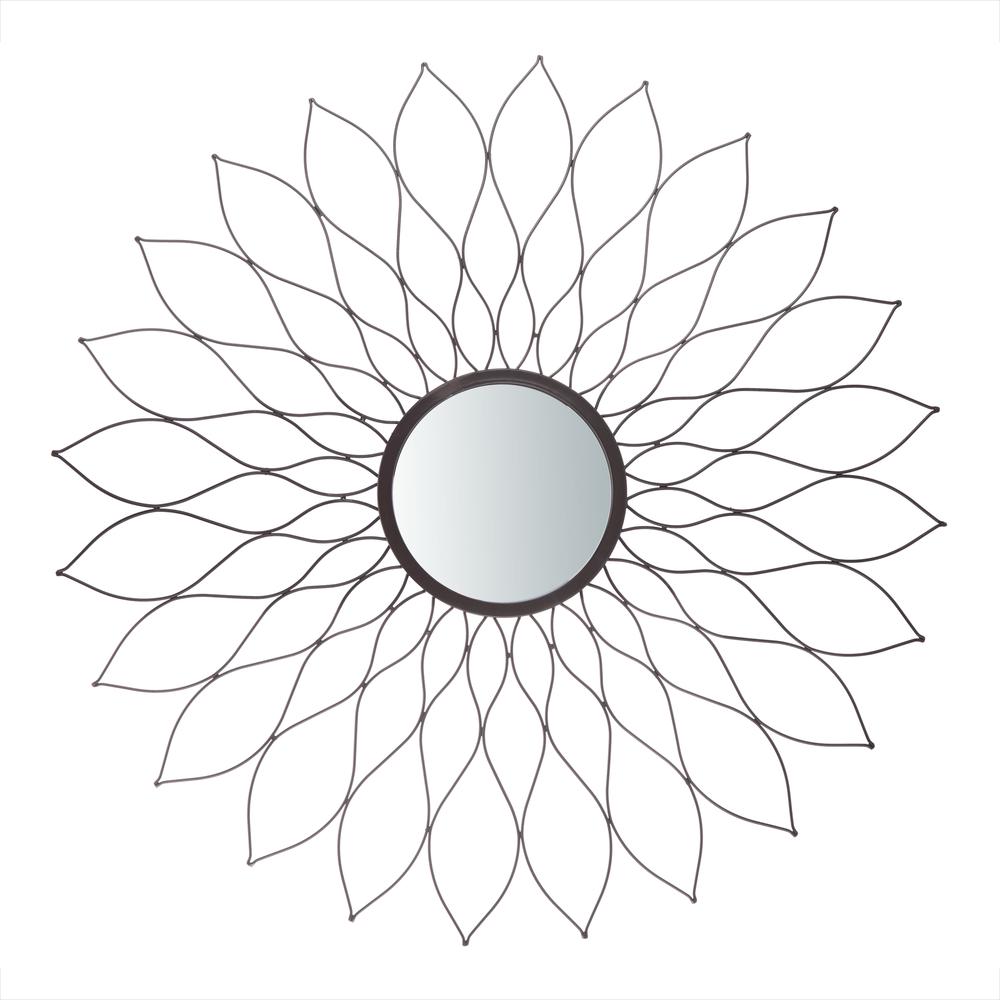 Ravin Sunburst Mirror, Champagne