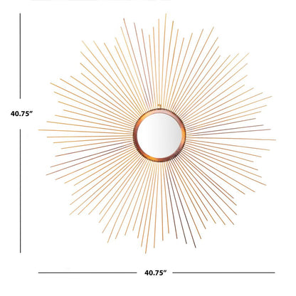 Arlo Sunburst Mirror, Copper