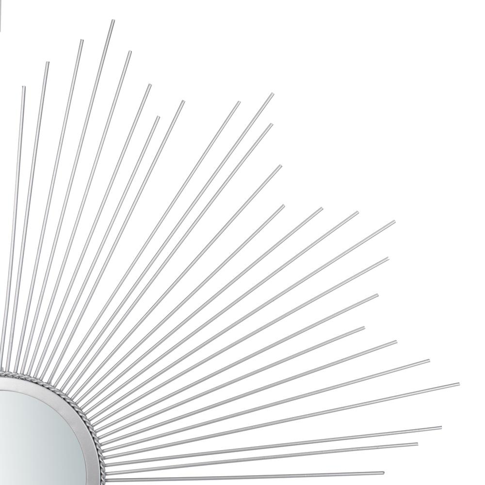 Arlo Sunburst Mirror, Silver