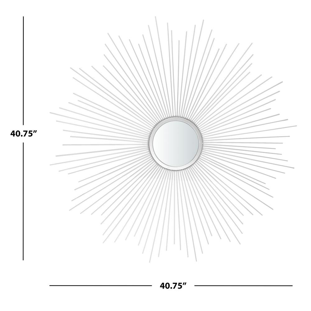 Arlo Sunburst Mirror, Silver