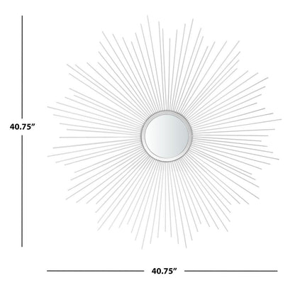 Arlo Sunburst Mirror, Silver