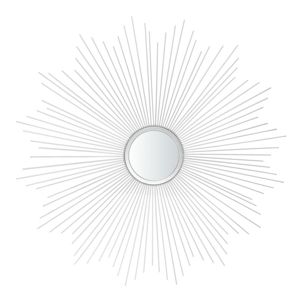 Arlo Sunburst Mirror, Silver