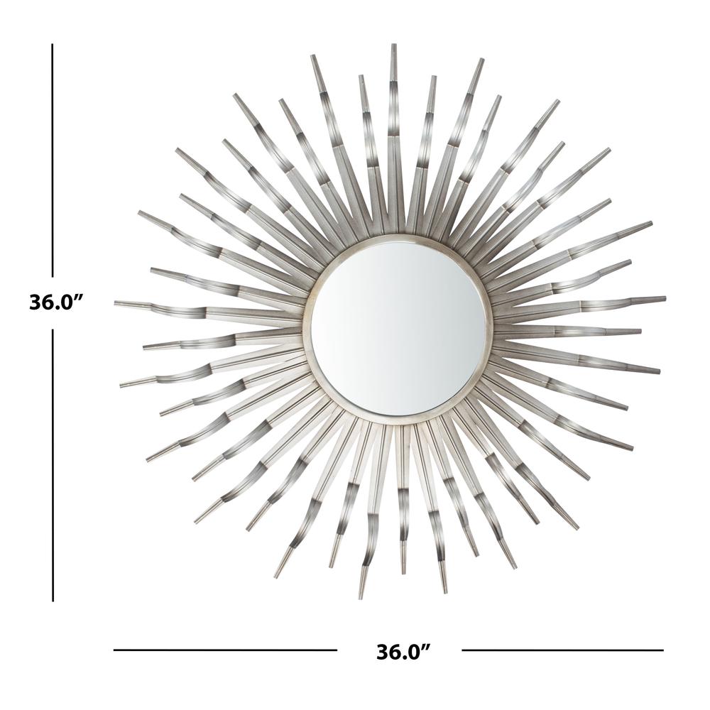Naya Sunburst Mirror, Gunmetal