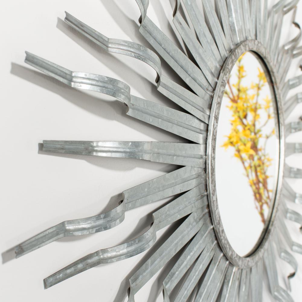 Naya Sunburst Mirror, Silver