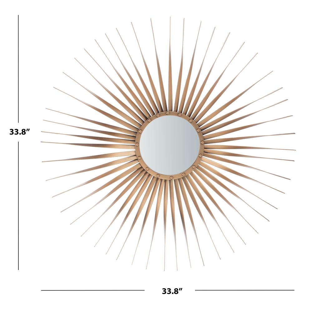 Lachlyn Sunburst Mirror, Gold