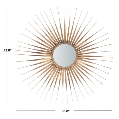Lachlyn Sunburst Mirror, Gold