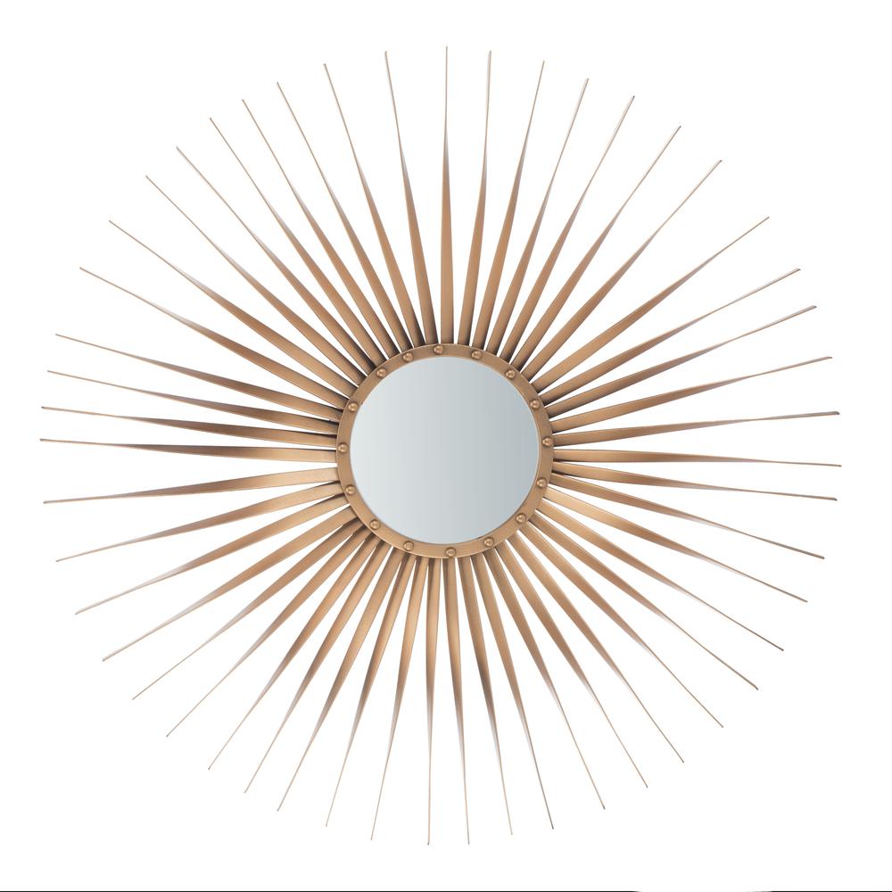 Lachlyn Sunburst Mirror, Gold
