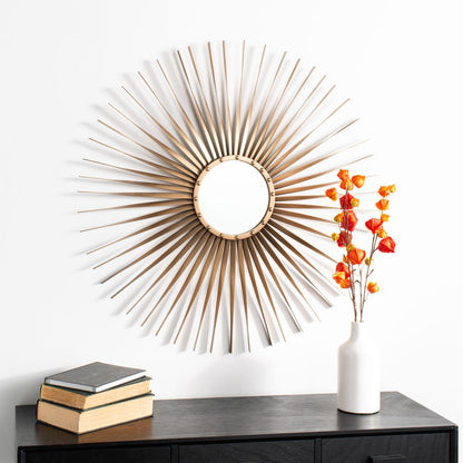 Lachlyn Sunburst Mirror, Gold