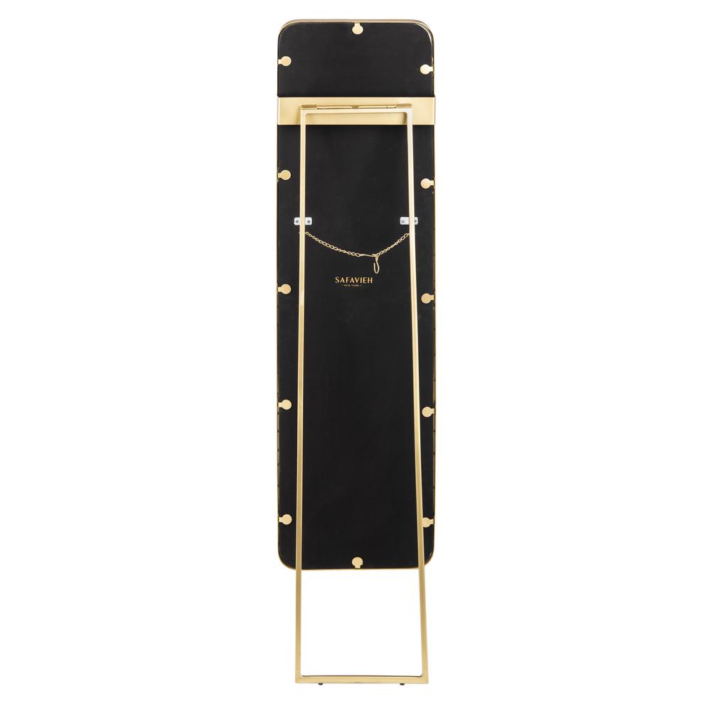 Lerna Mirror, Brushed Brass